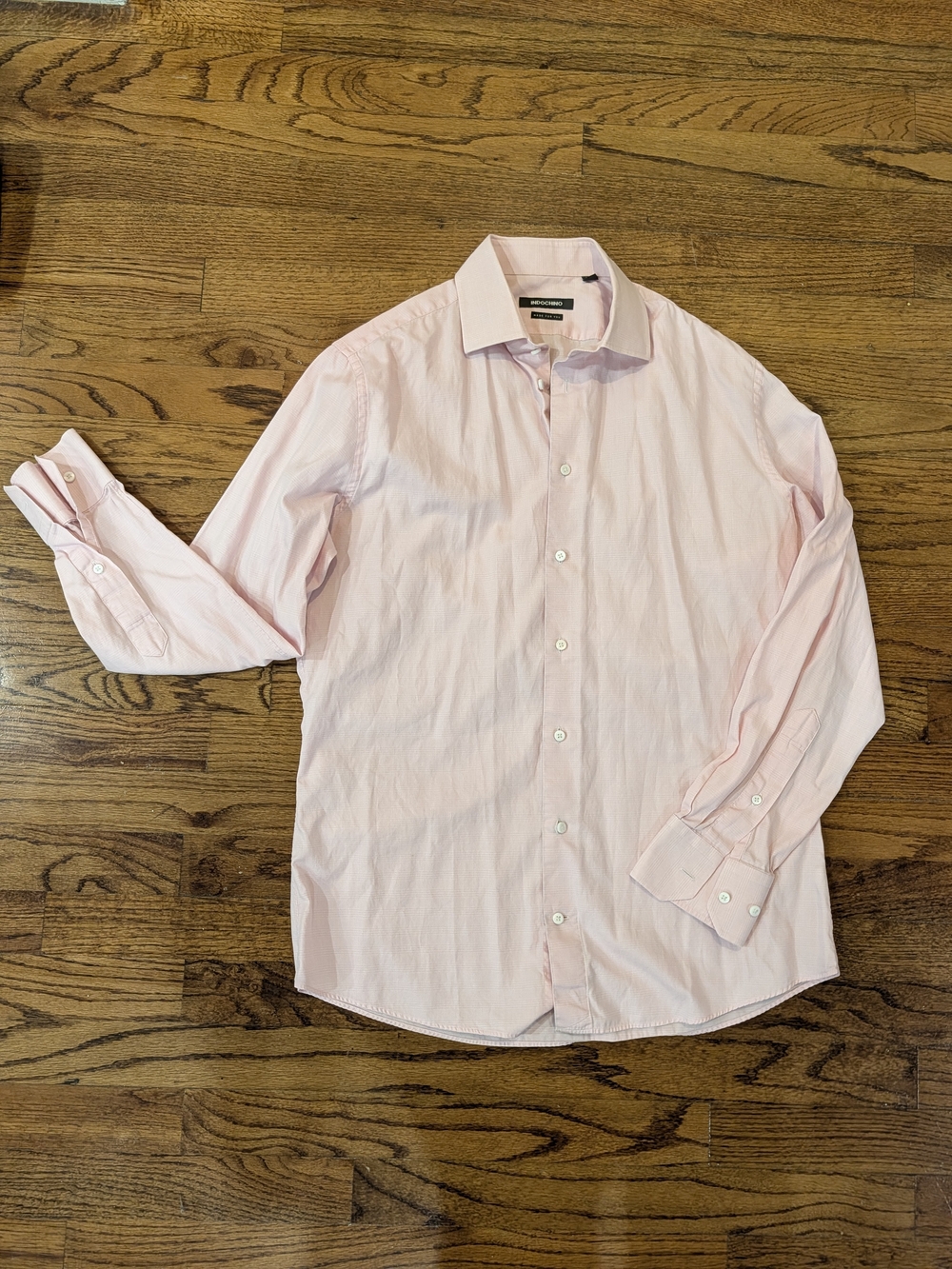 Men's Light Pink Dress Shirt - Classic Button-Down